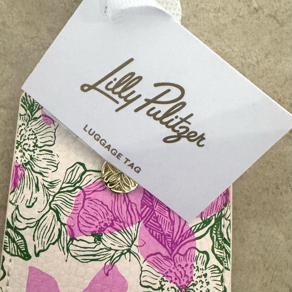 Lilly Pulitzer Sunset Shadows Luggage Tag and Sunset Shadows Small Pouch - Picture 13 of 14